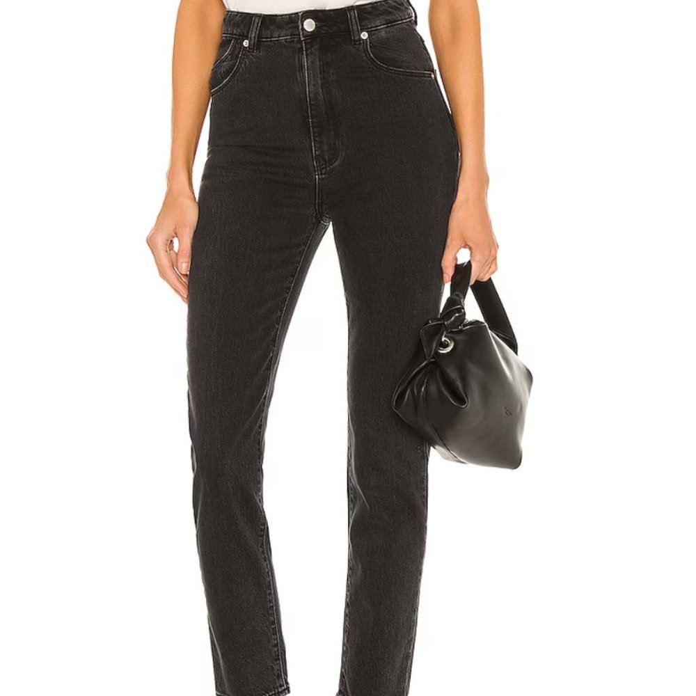 Rolla's Straight Dusters High-Rise Slim, Black